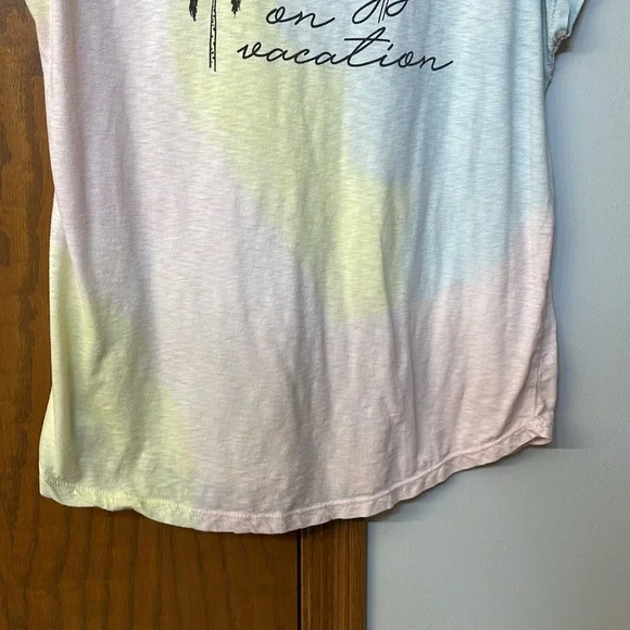 LANE BRYANT UGC Womens Sz 14/16Tee Always On Vacation Tropical Watercolor shirt - Picture 6 of 9